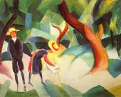 奥古斯特 马克 : Children with Goat